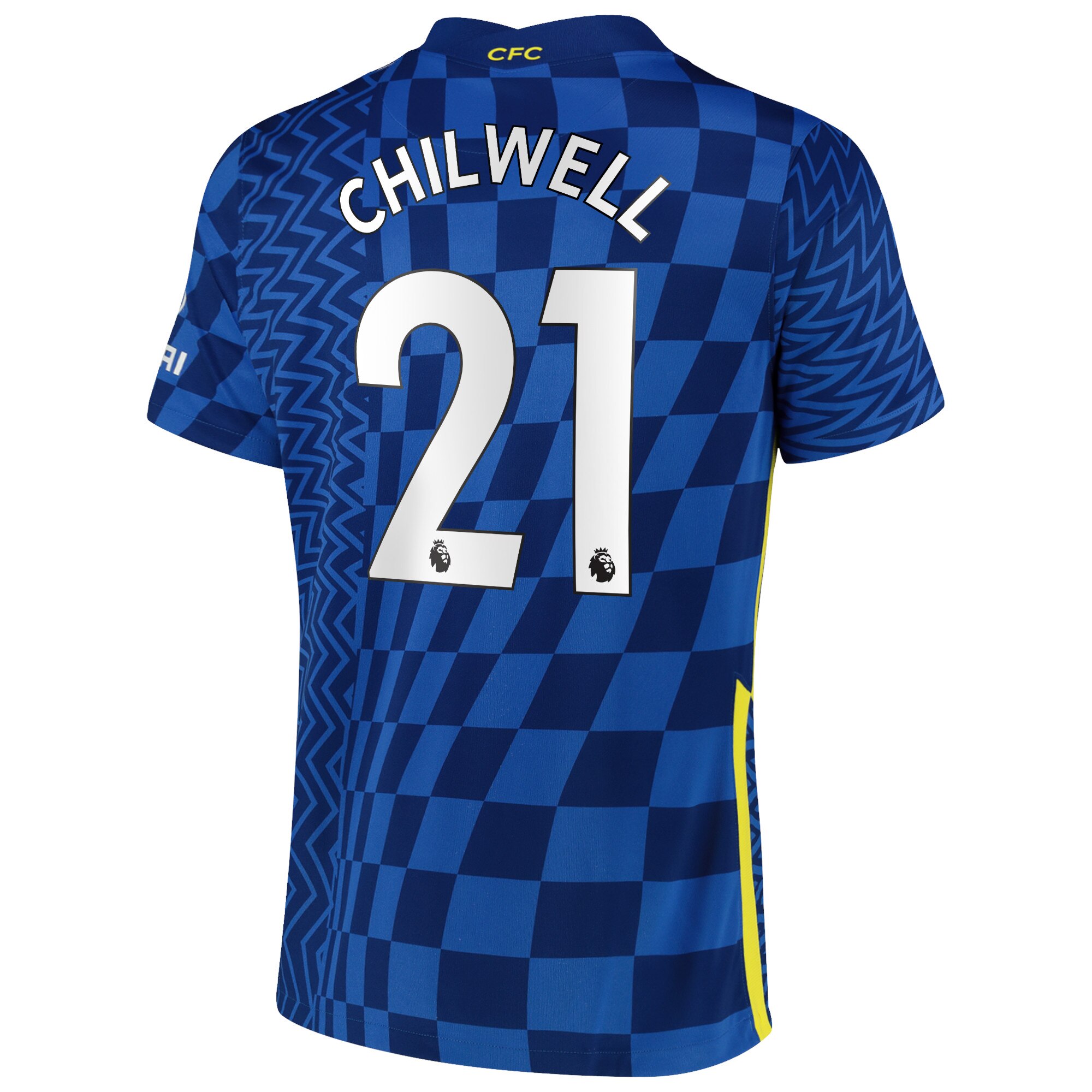 Chelsea Home Stadium Shirt 2021-22 with Chilwell 21 printing