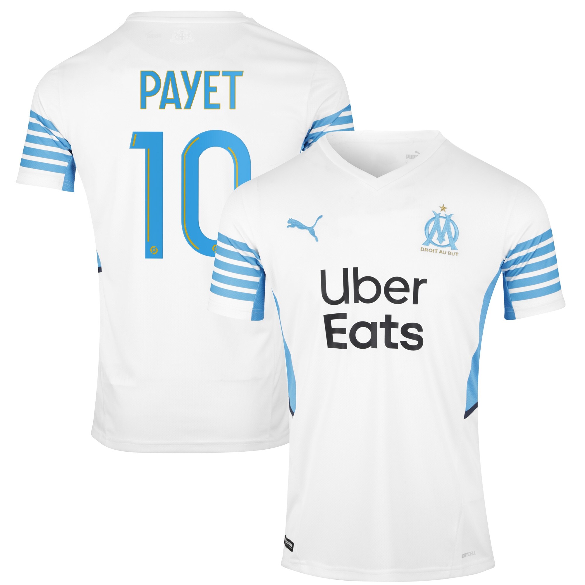 Olympique de Marseille Home Shirt 2021-22 with Payet 10 printing