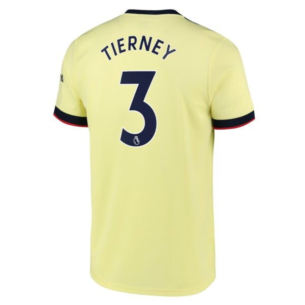 Arsenal Away Shirt 2021-22 with Tierney 3 printing