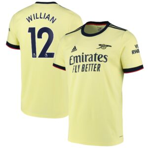 Arsenal Away Shirt 2021-22 with Willian 12 printing