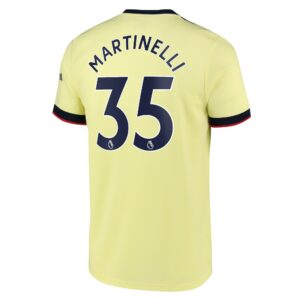 Arsenal Away Shirt 2021-22 with Martinelli 35 printing