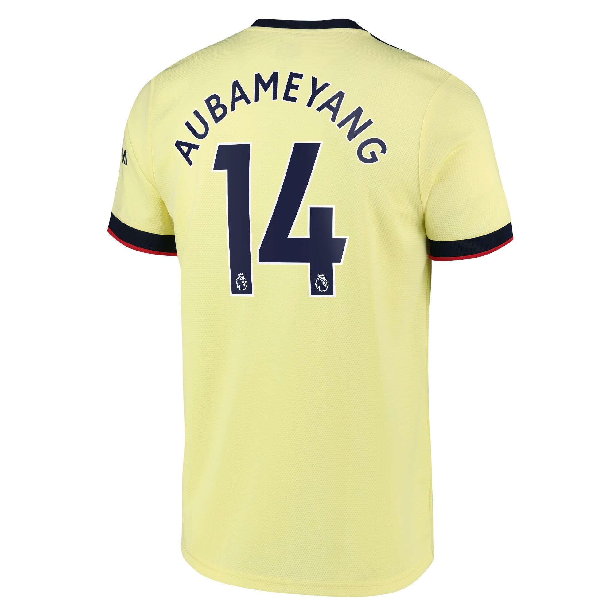 Arsenal Away Shirt 2021-22 with Aubameyang 14 printing