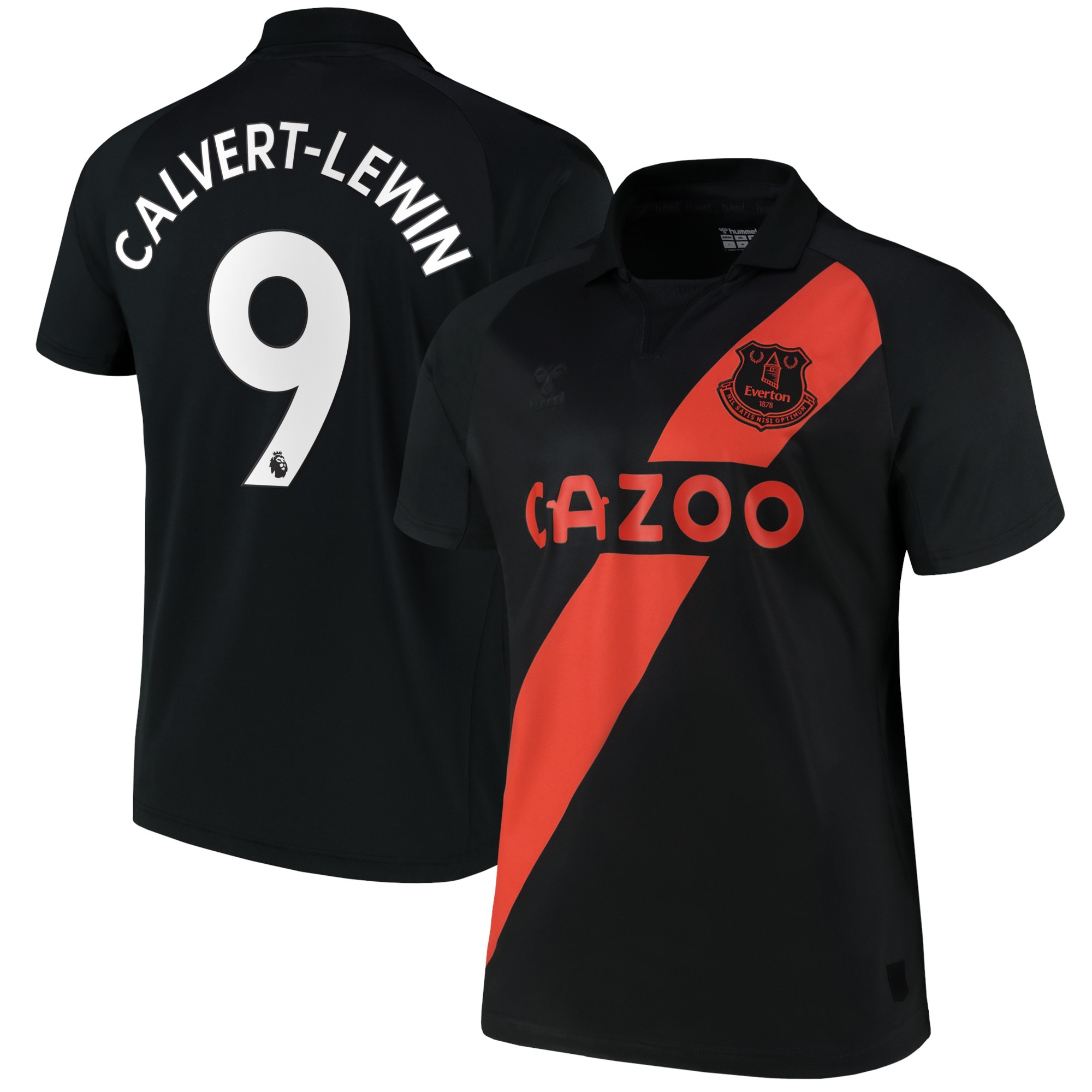 Everton Away Shirt 2021-22 with Calvert-Lewin 9 printing