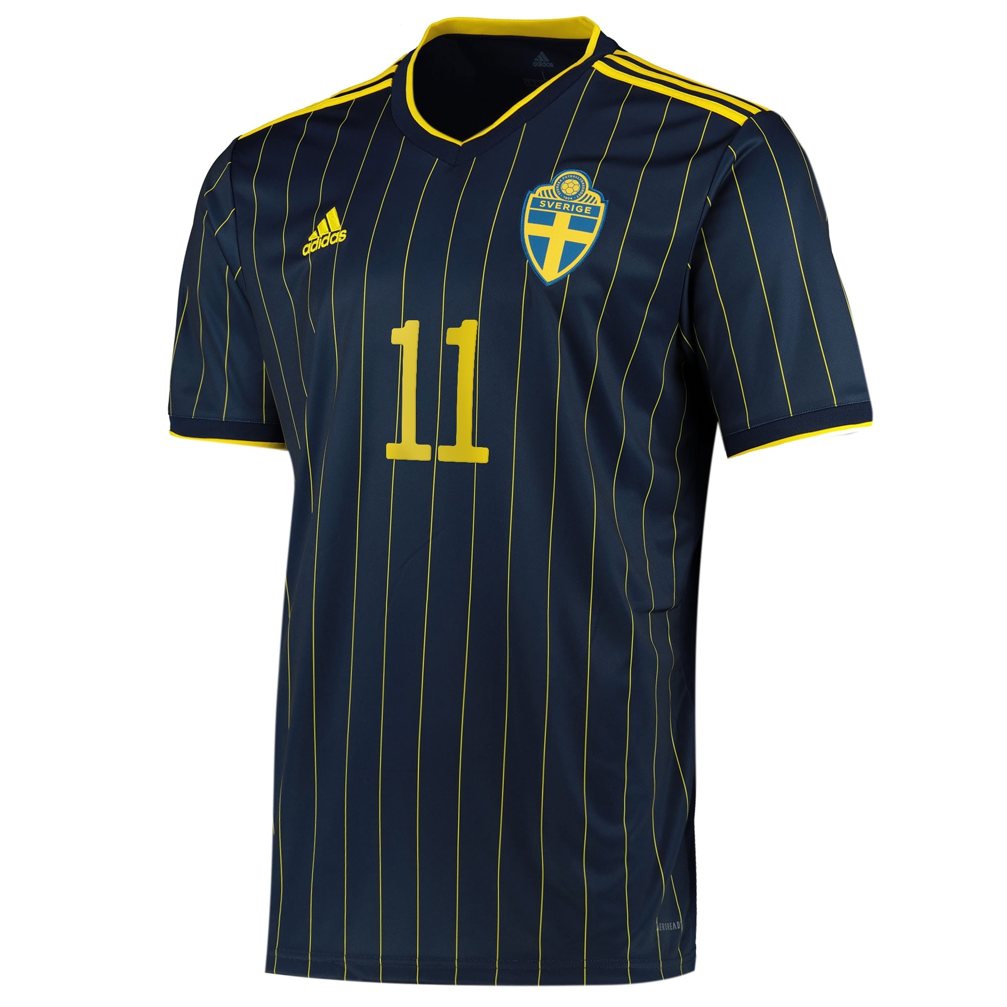 Sweden Away Shirt 2021-22 with Ibrahimovic 11 printing