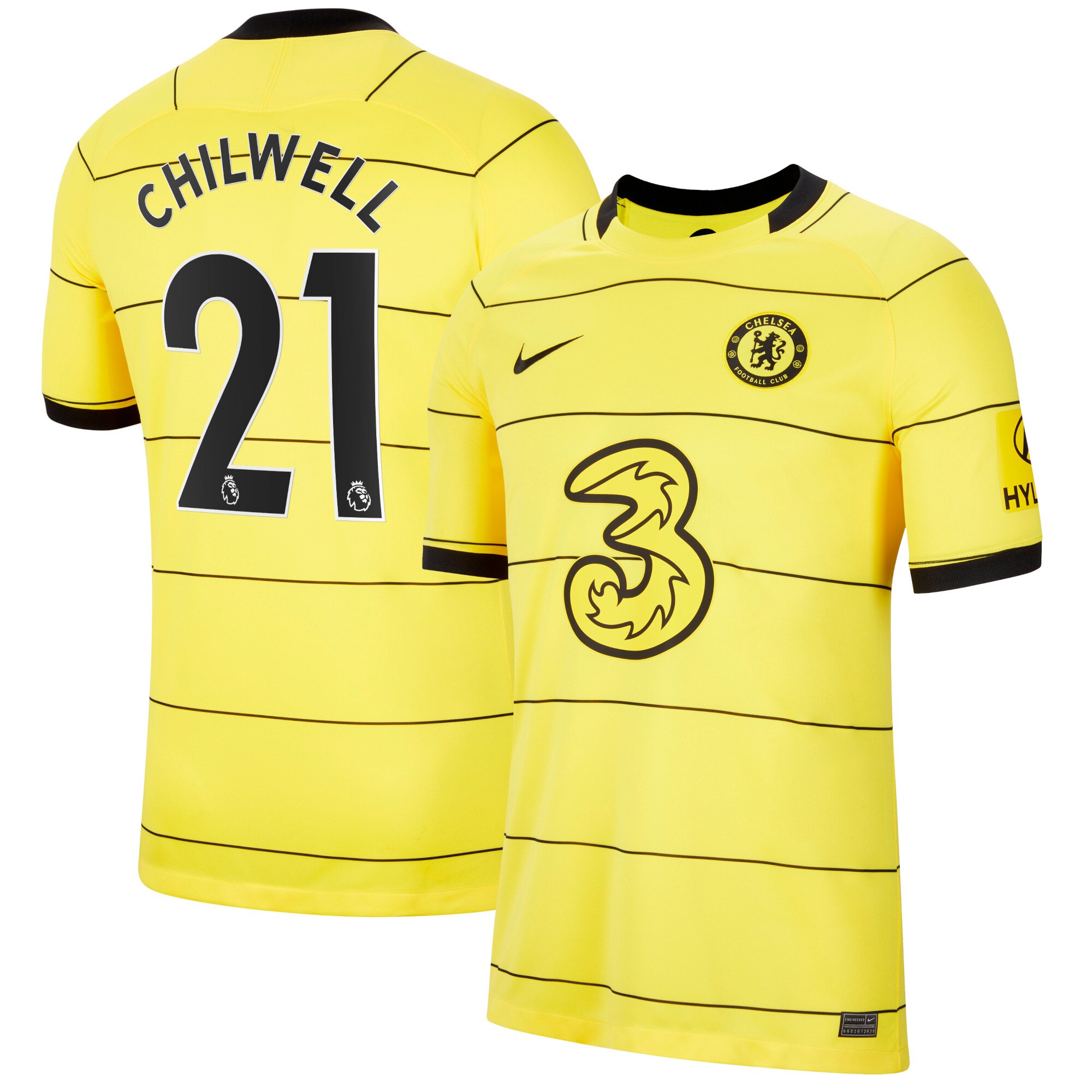 Chelsea Away Stadium Shirt 2021-22 with Chilwell 21 printing