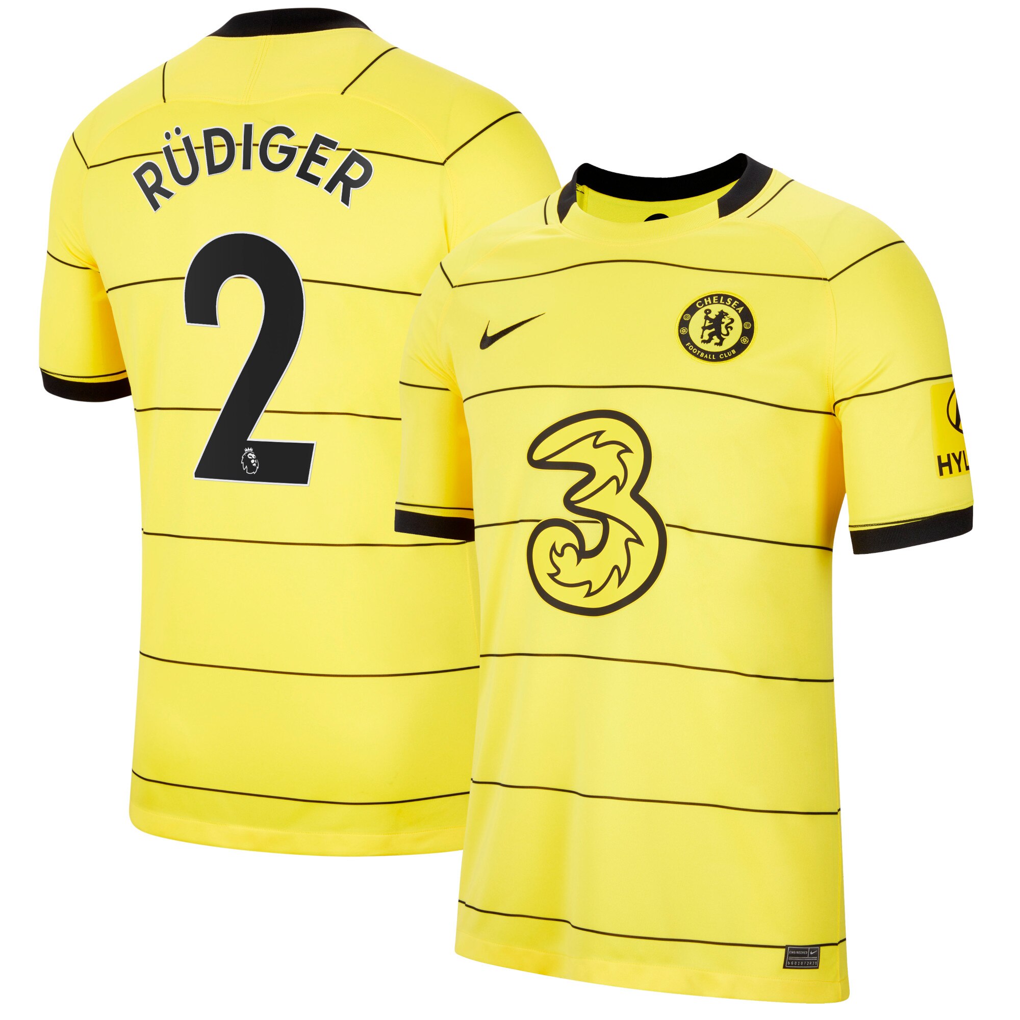 Chelsea Away Stadium Shirt 2021-22 with Rüdiger 2 printing