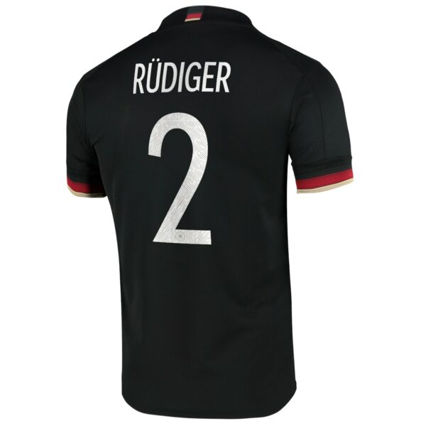 Germany Away Shirt 2021-22 with Rudiger 2 printing