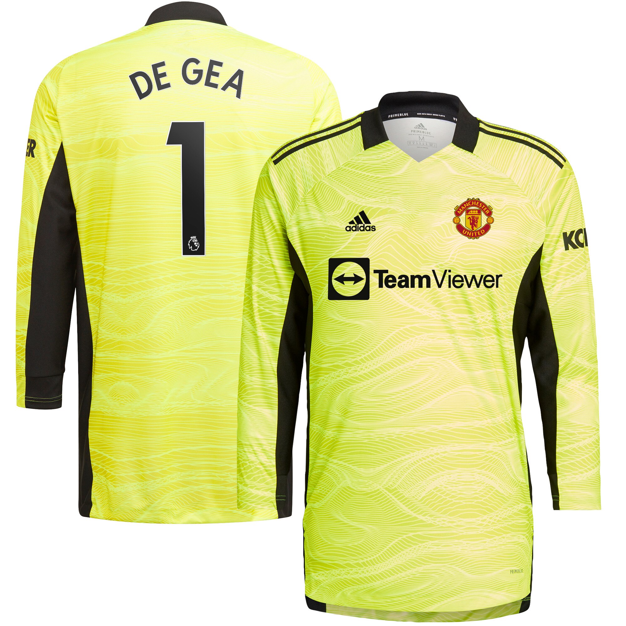 Manchester United Home Goalkeeper Shirt 2021-22 with De Gea 1 printing