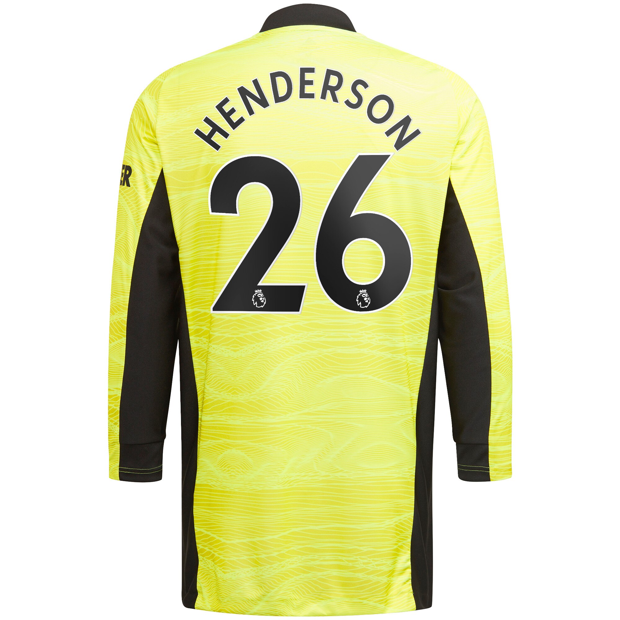Manchester United Home Goalkeeper Shirt 2021-22 with Henderson 26 printing