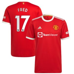 Manchester United Home Shirt 2021-22 with Fred 17 printing