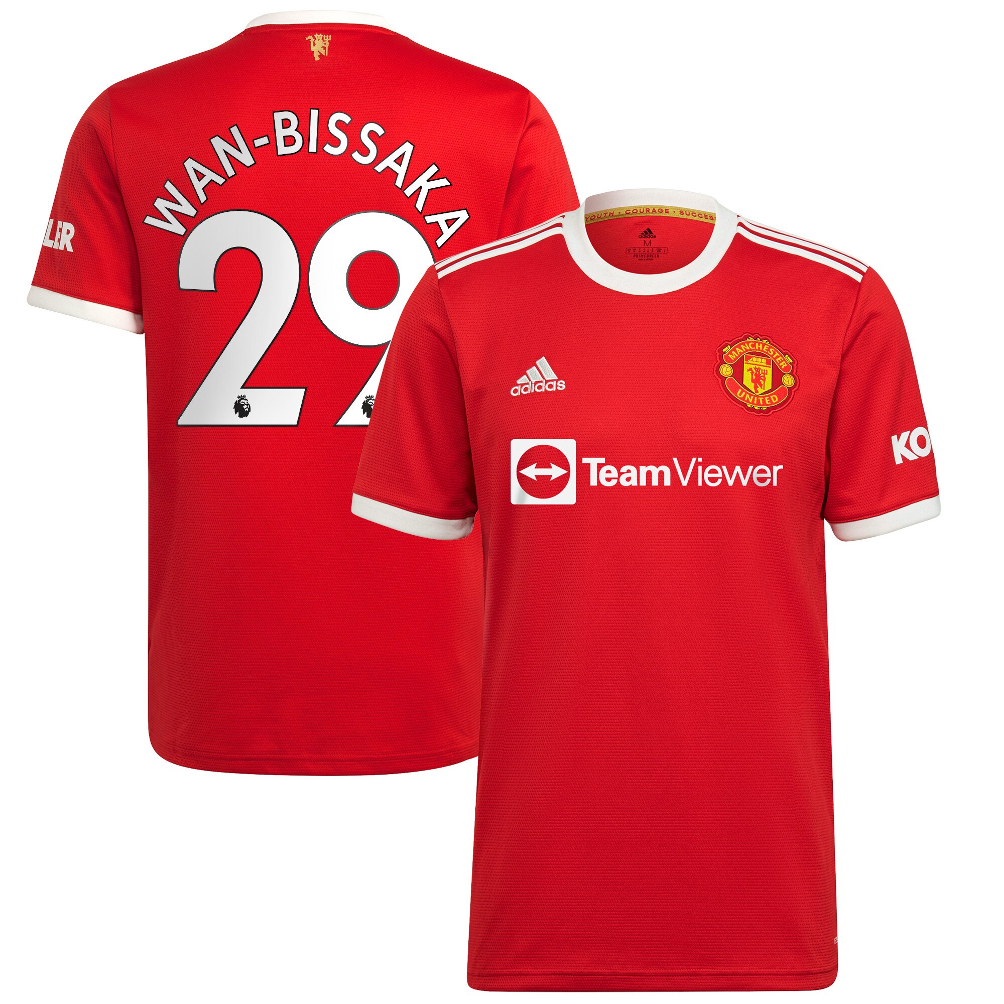 Manchester United Home Shirt 2021-22 with Wan-Bissaka 29 printing