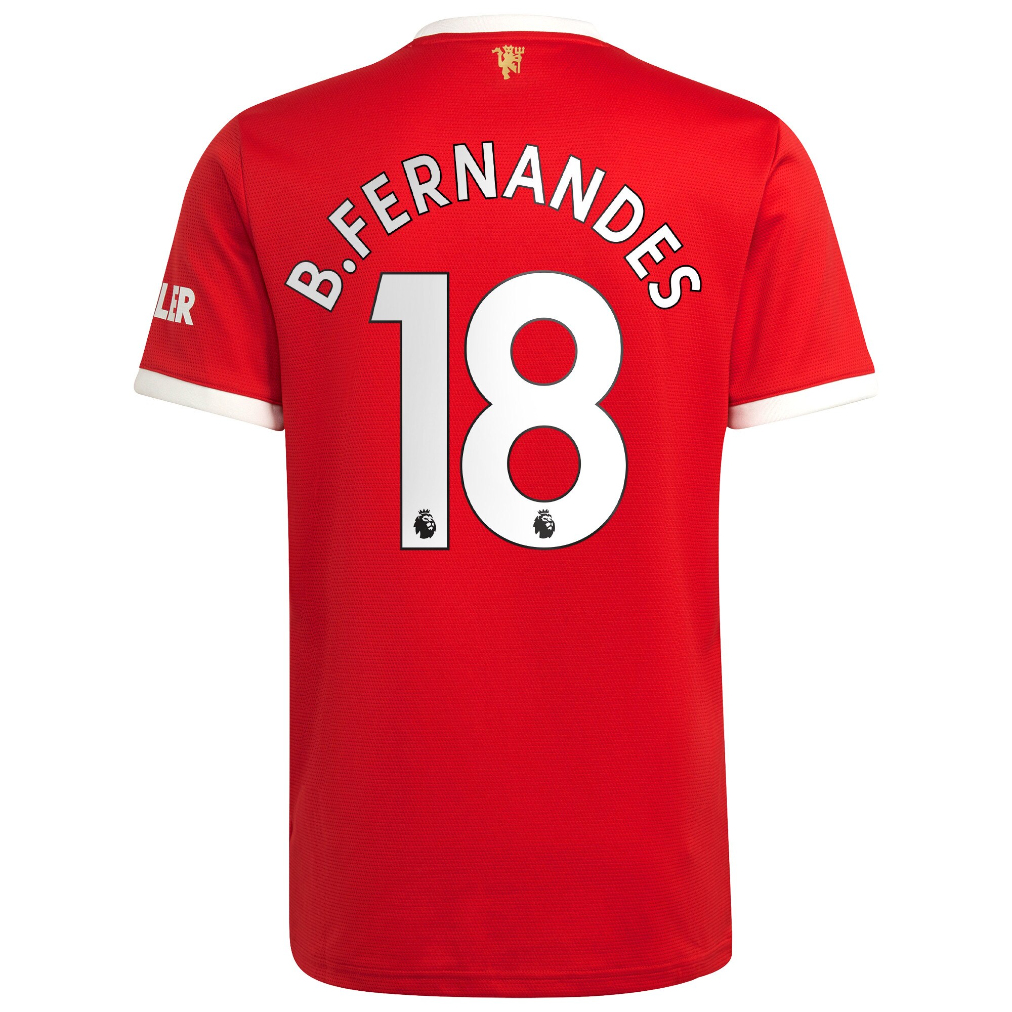 Manchester United Home Shirt 2021-22 with B.Fernandes 18 printing