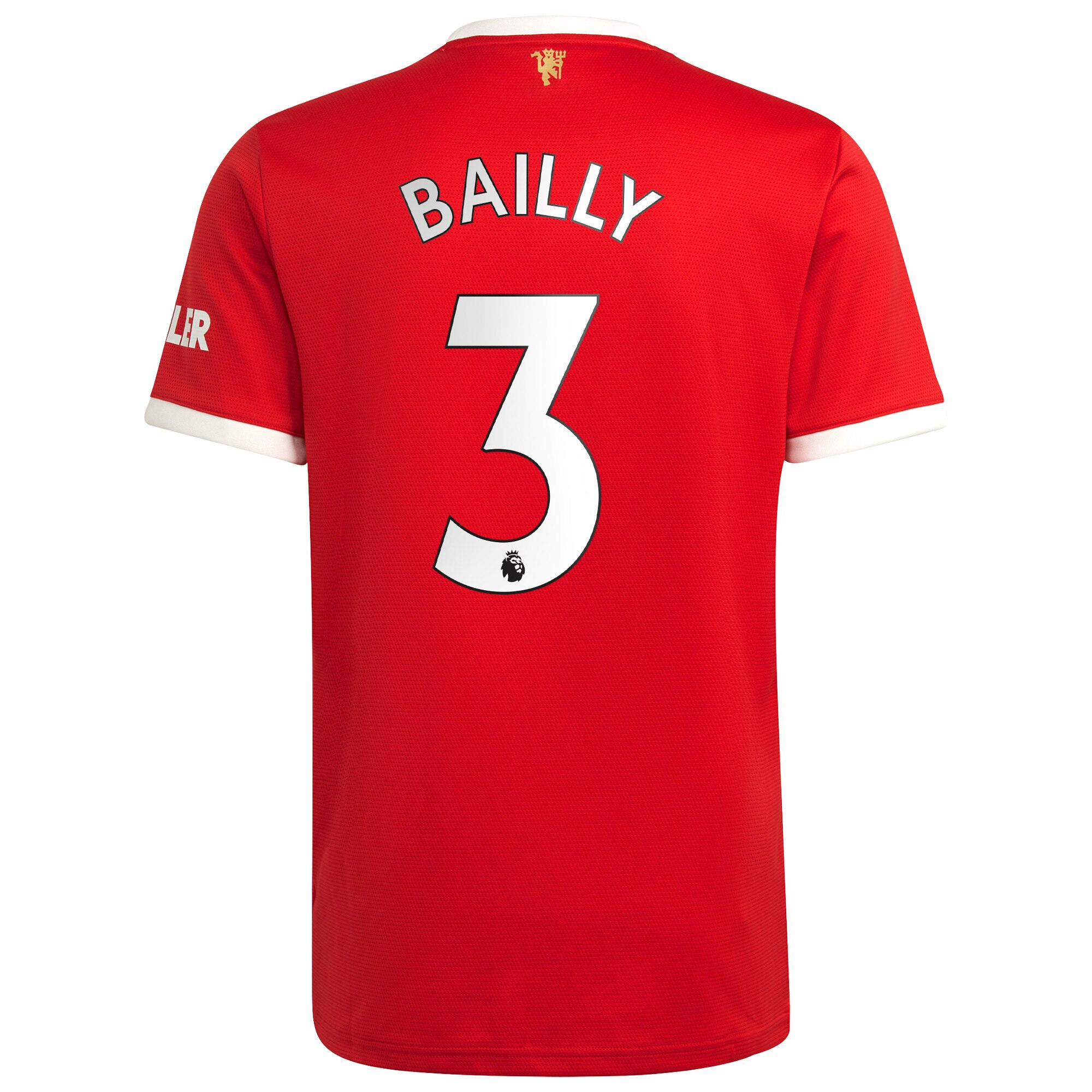 Manchester United Home Shirt 2021-22 with Bailly 3 printing