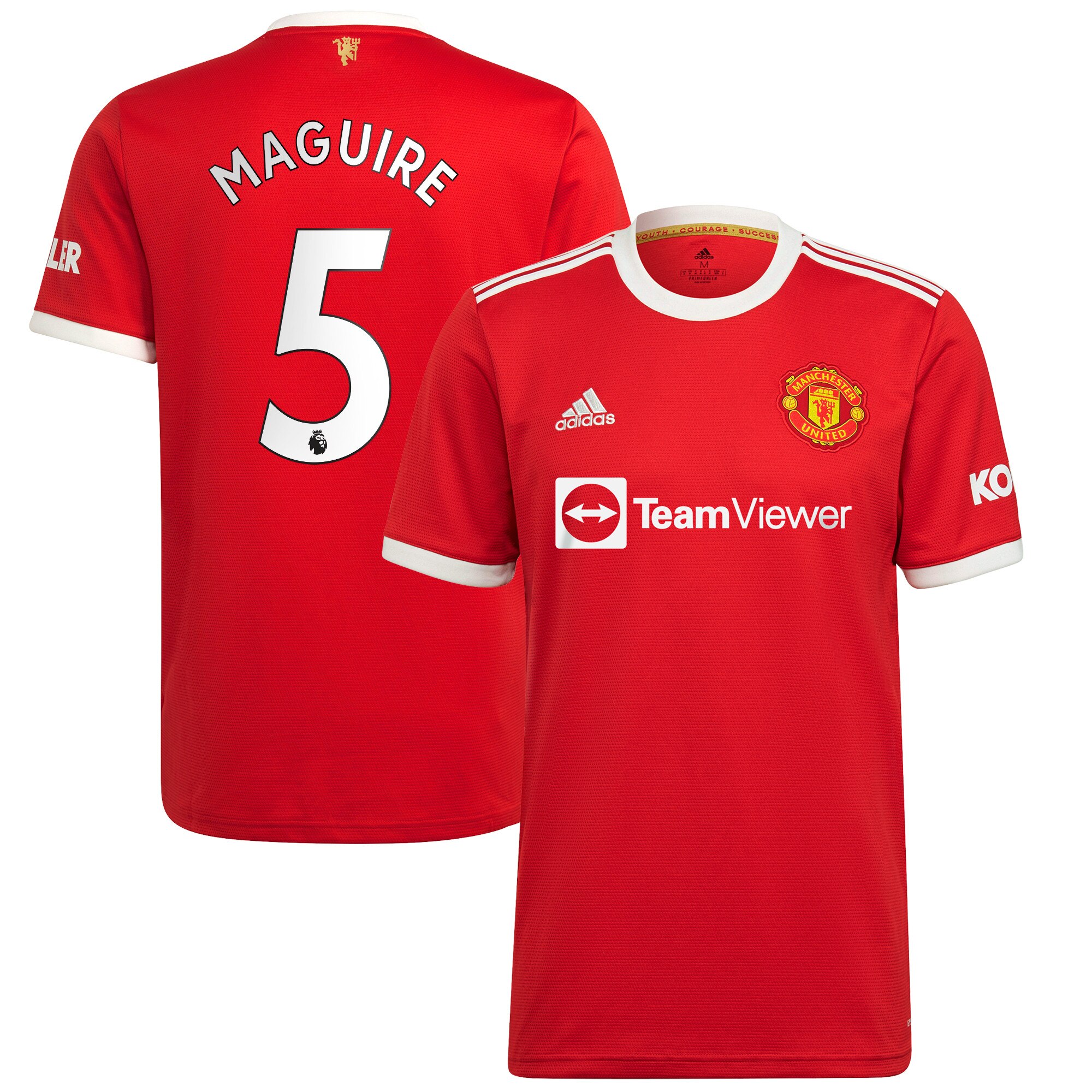 Manchester United Home Shirt 2021-22 with Maguire 5 printing