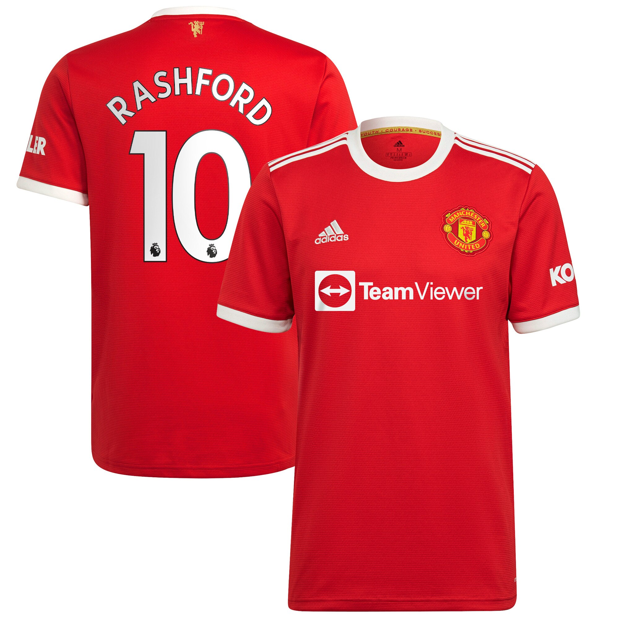 Manchester United Home Shirt 2021-22 with Rashford 10 printing