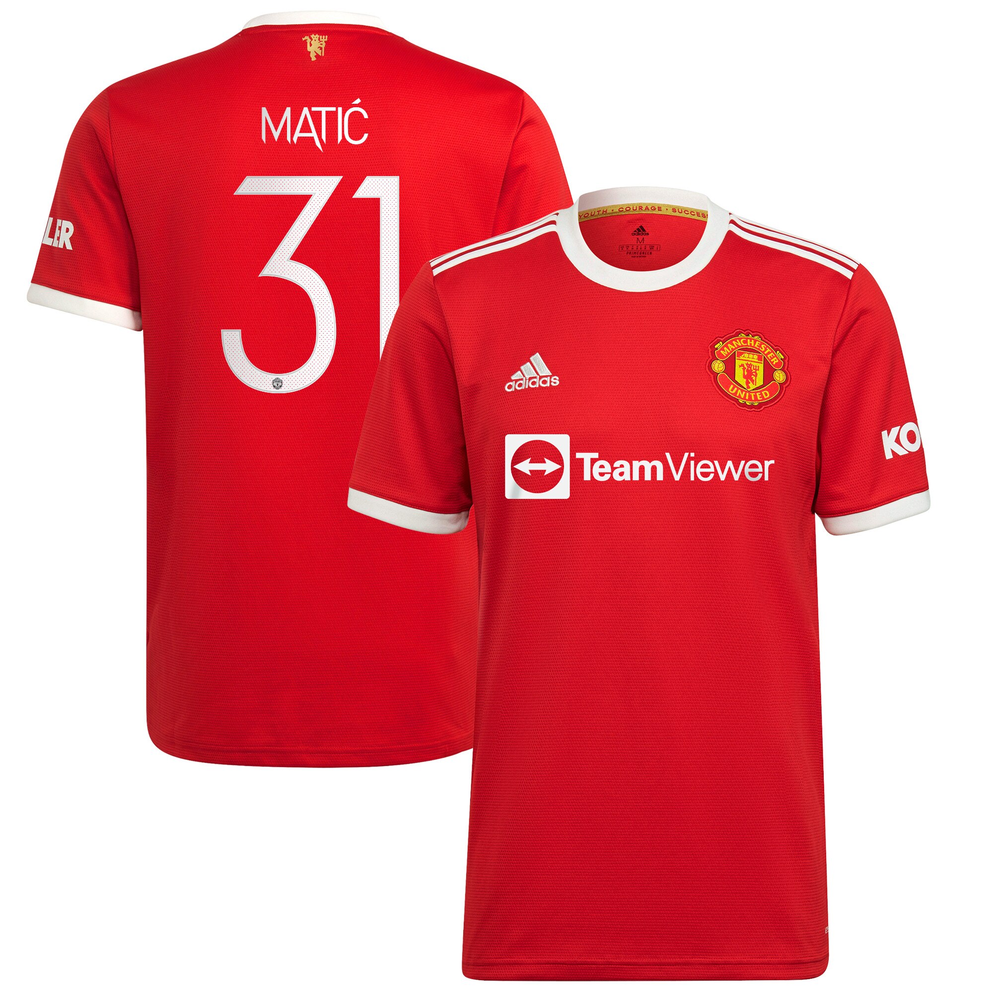 Manchester United Cup Home Shirt 2021-22 with Matic 31 printing