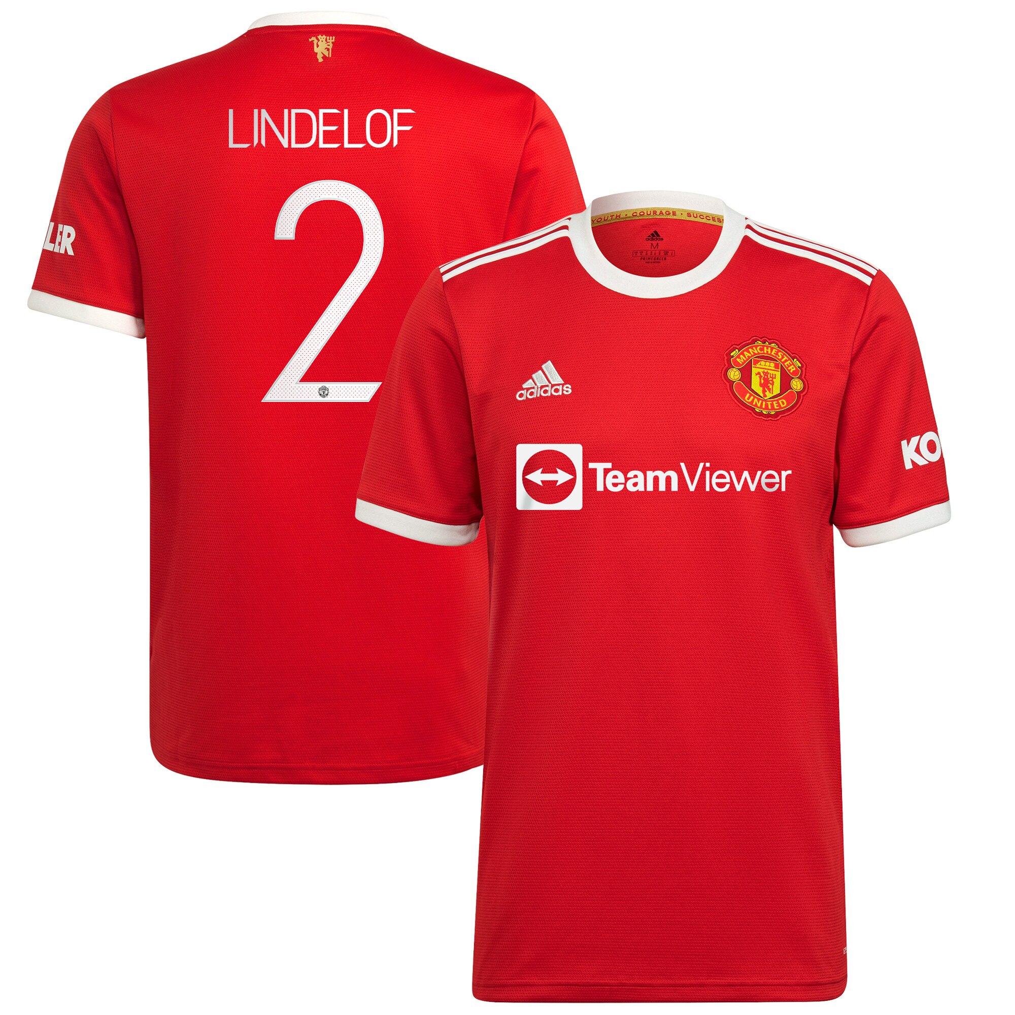 Manchester United Cup Home Shirt 2021-22 with Lindelof 2 printing