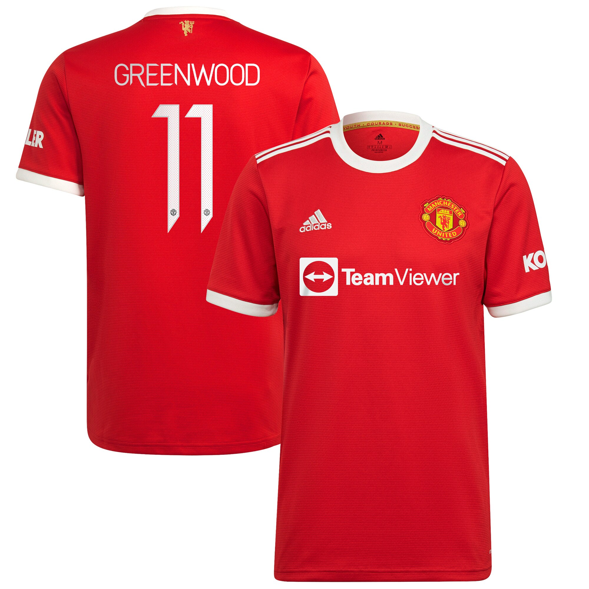 Manchester United Cup Home Shirt 2021-22 with Greenwood 11 printing