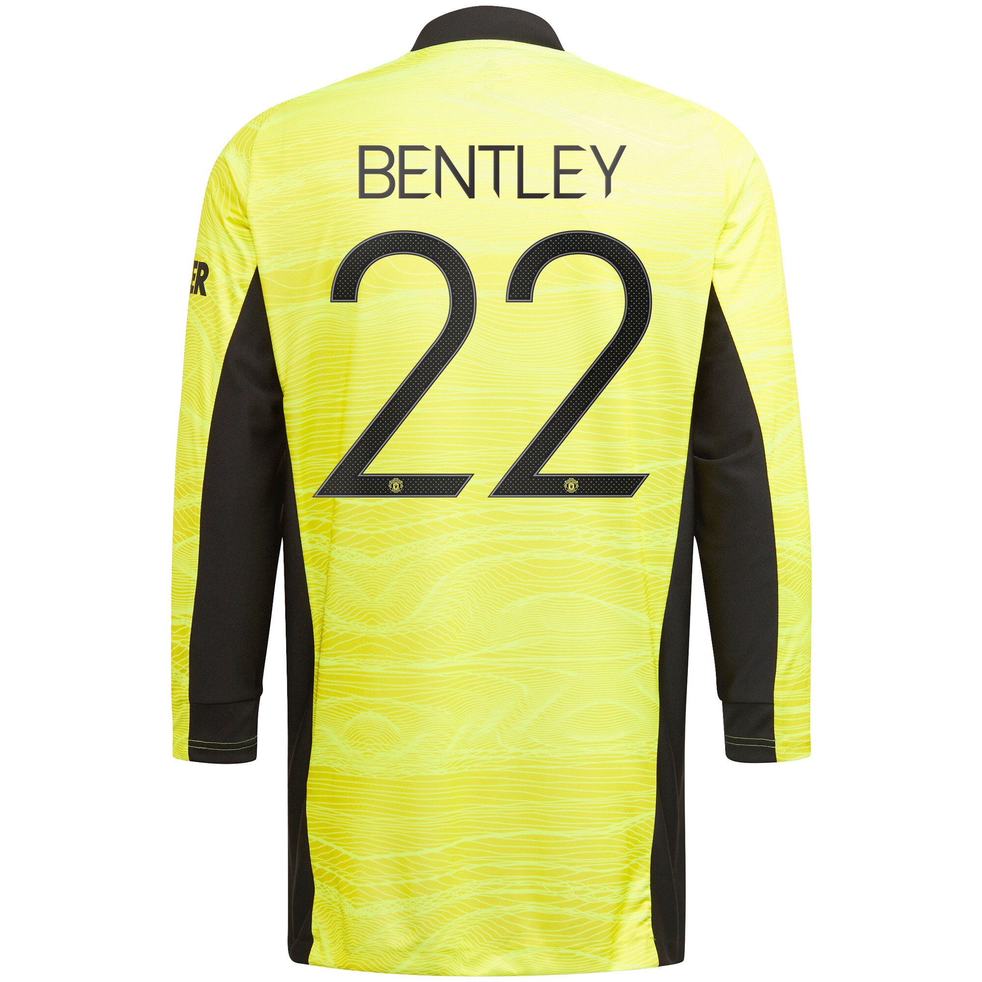 Manchester United Cup Home Goalkeeper Shirt 2021-22 with Bentley 22 printing