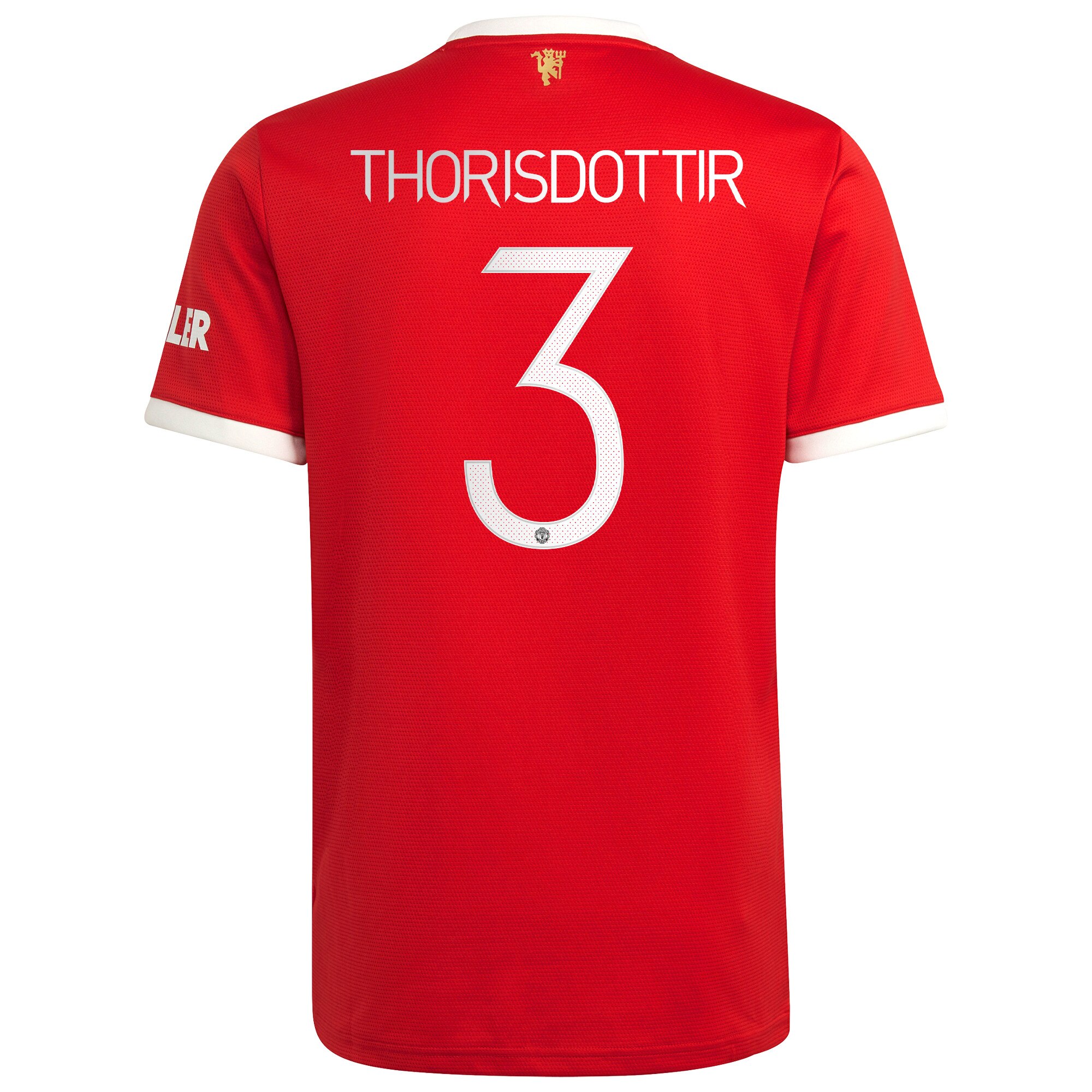 Manchester United Cup Home Shirt 2021-22 with Thorisdottir 3 printing