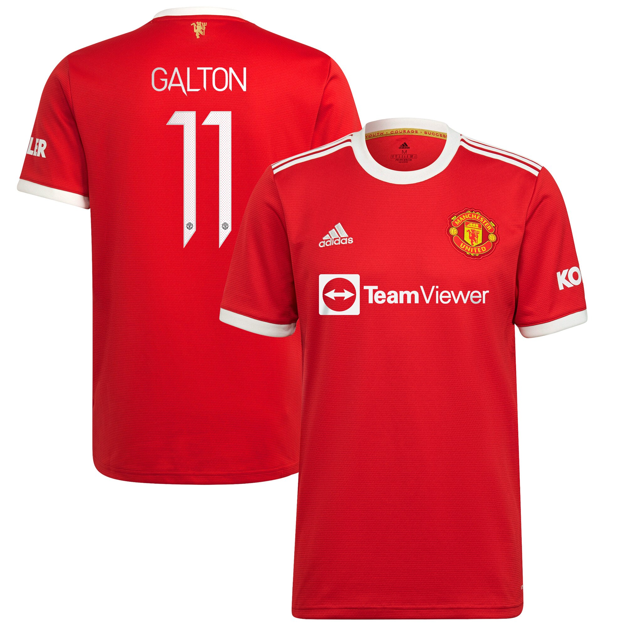 Manchester United Cup Home Shirt 2021-22 with Galton 11 printing