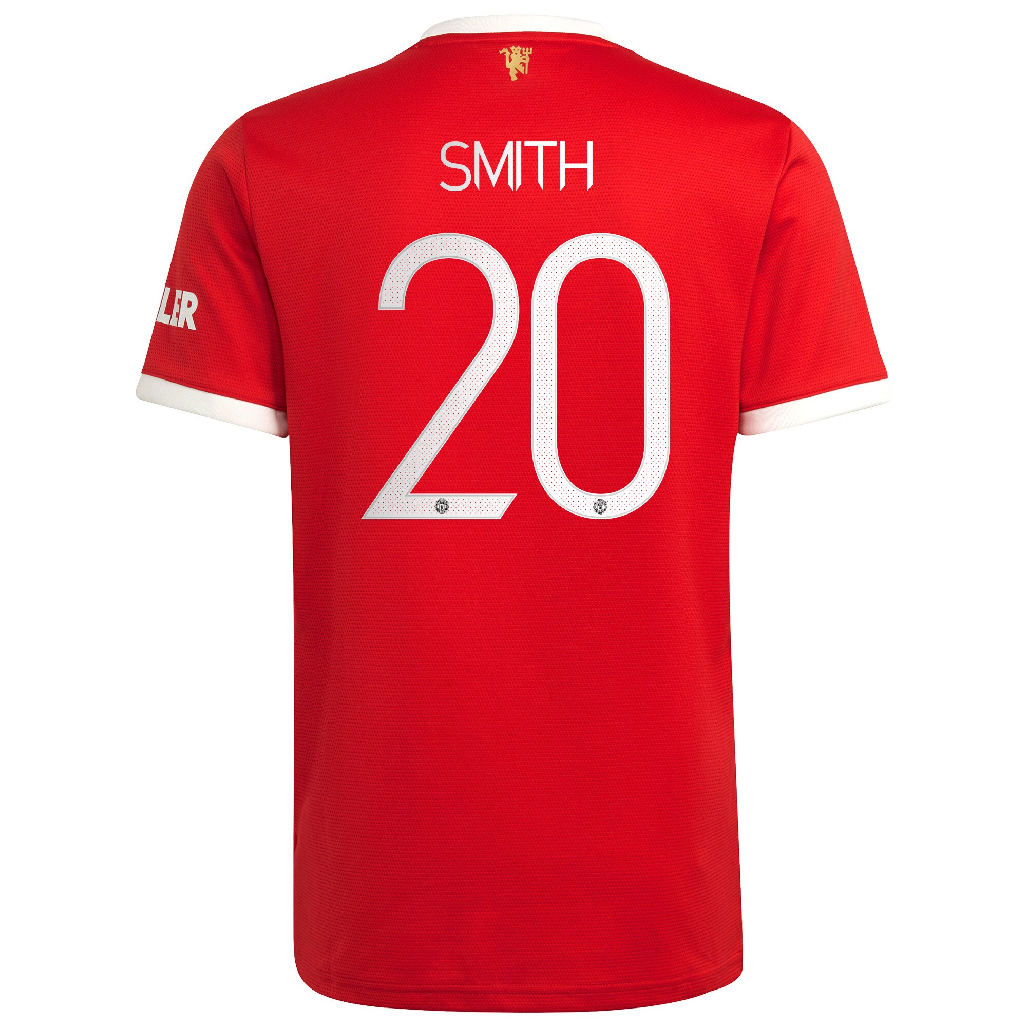 Manchester United Cup Home Shirt 2021-22 with Smith 20 printing