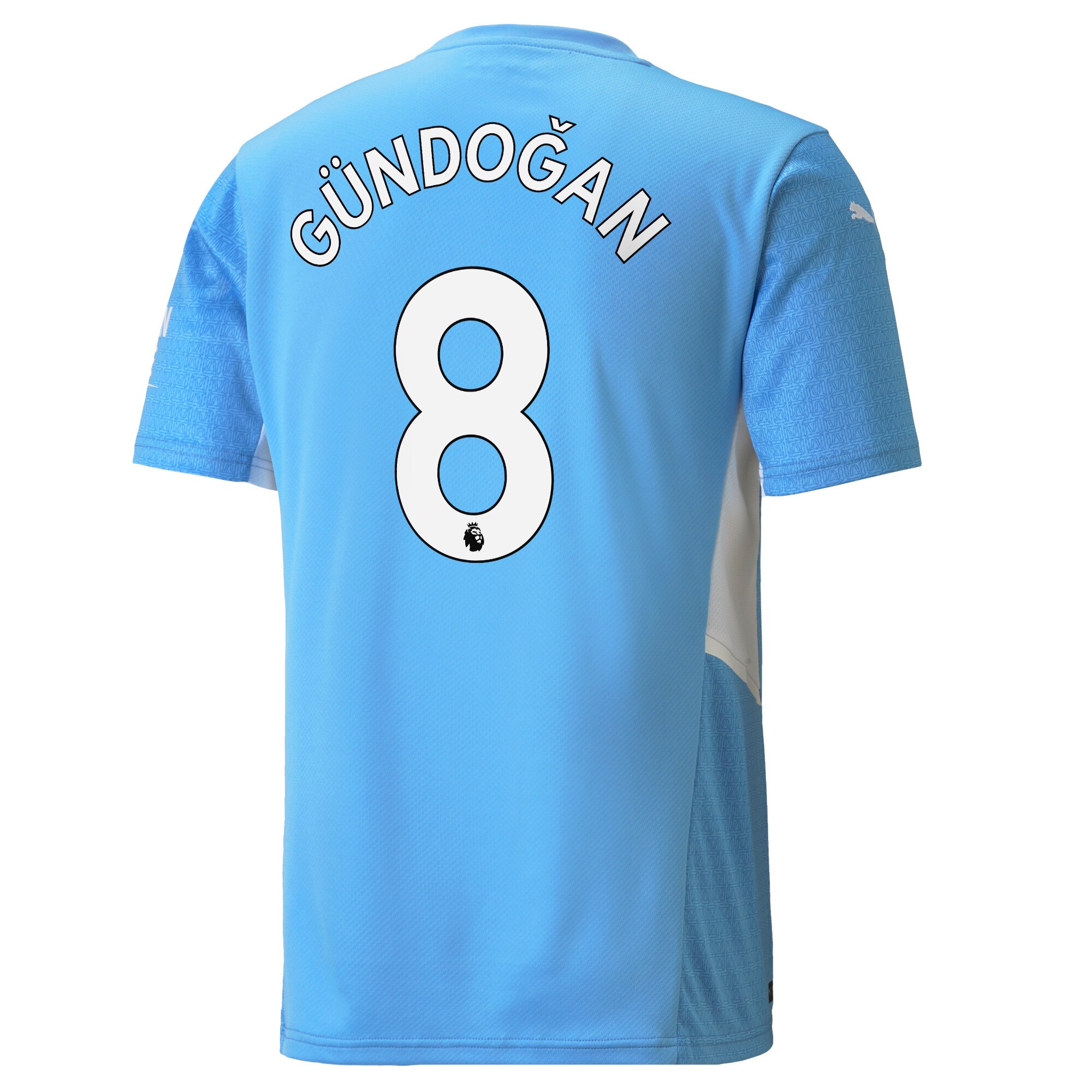 Manchester City Home Shirt 2021-22 with Gündogan 8 printing
