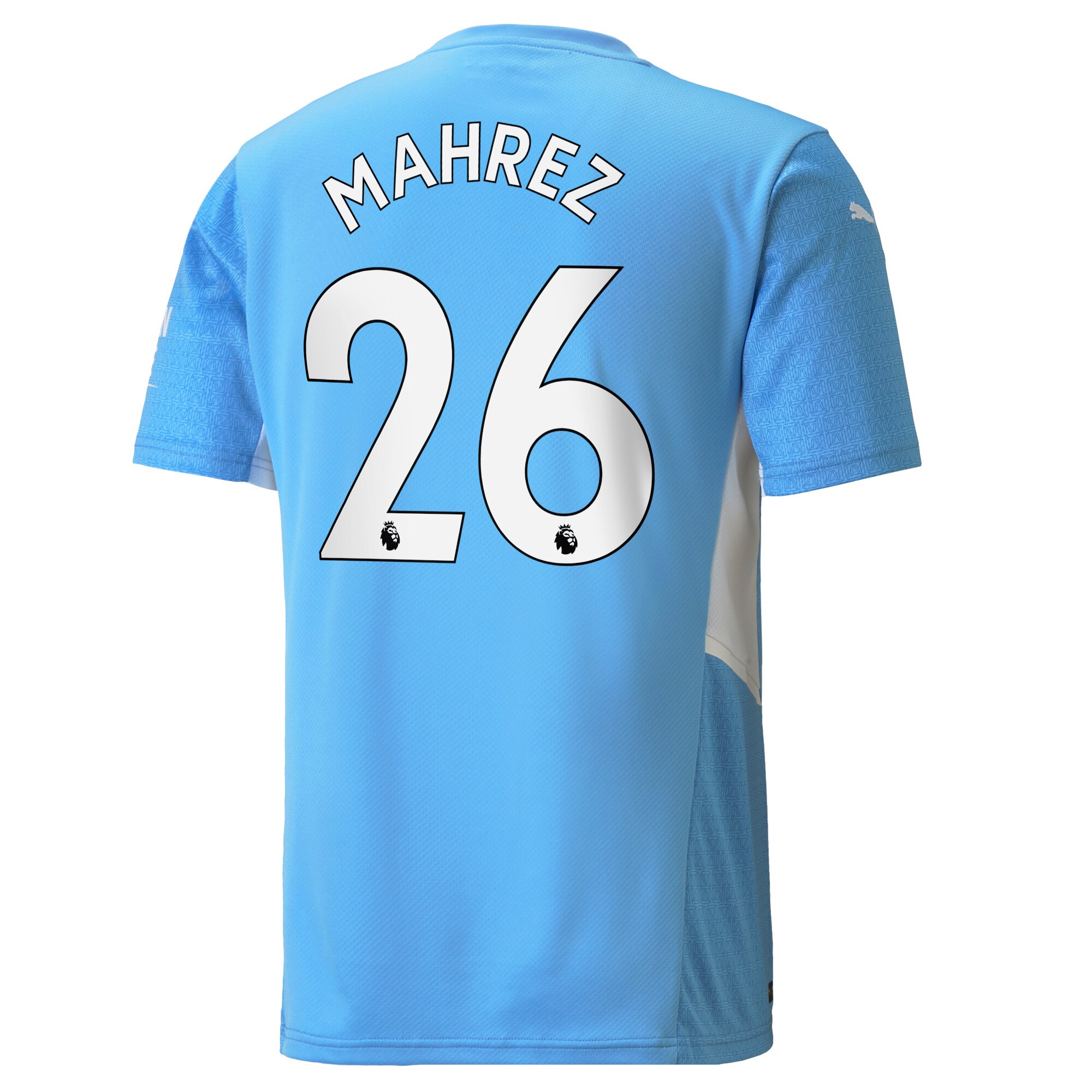 Manchester City Home Shirt 2021-22 with Mahrez 26 printing