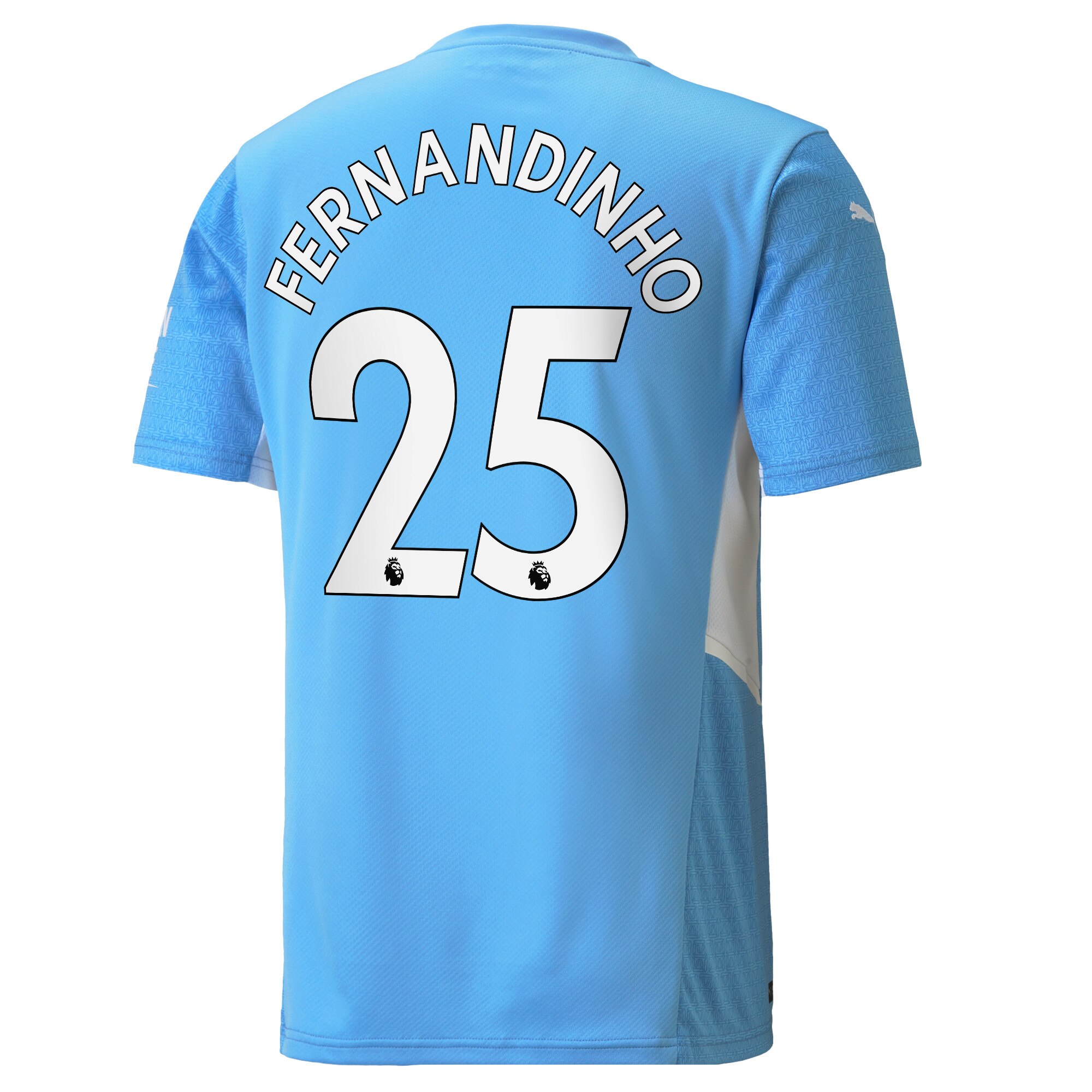 Manchester City Home Shirt 2021-22 with Fernandinho 25 printing