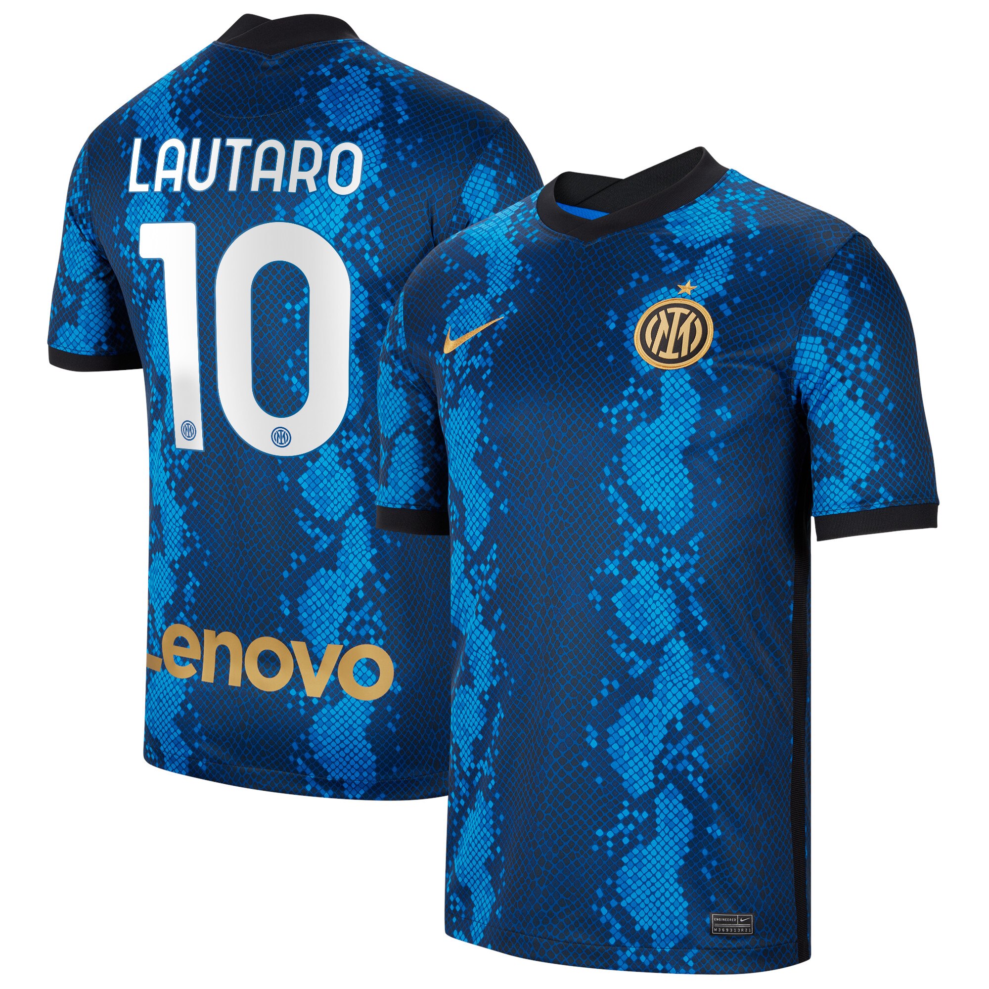 Inter Milan Home Stadium Shirt 2021-22 with Lautaro 10 printing