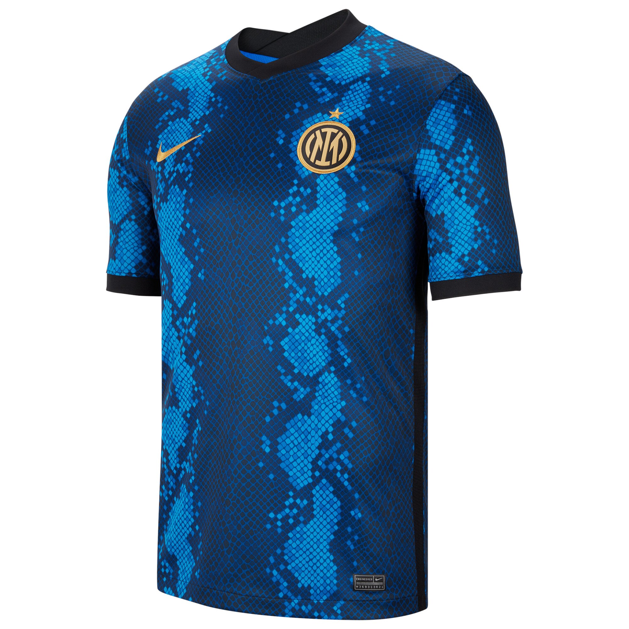 Inter Milan Home Stadium Shirt 2021-22 with Lukaku 9 printing