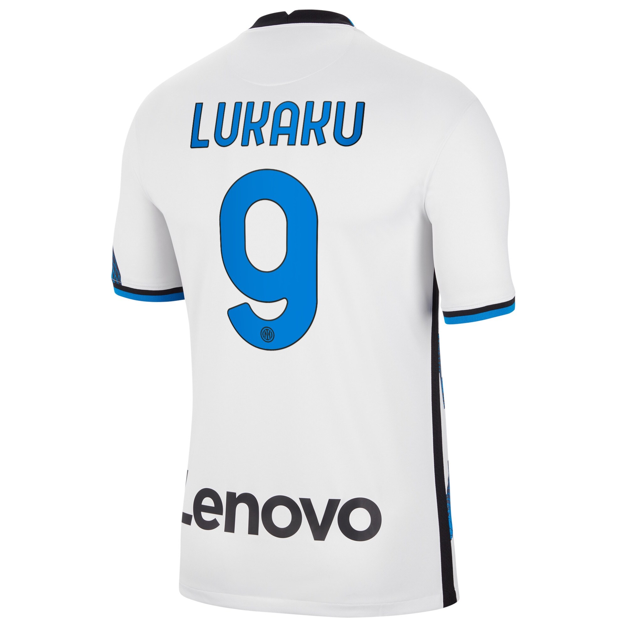 Inter Milan Away Stadium Shirt 2021-22 with Lukaku 9 printing