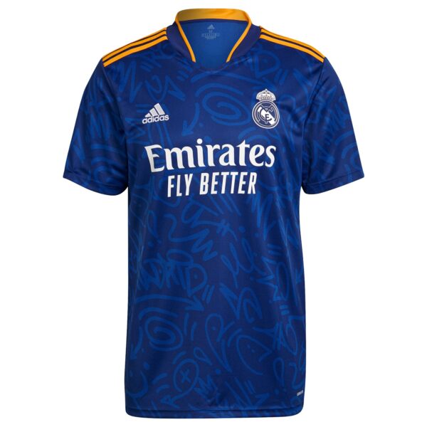 Real Madrid Away Shirt 2021-22 with Hazard 7 printing
