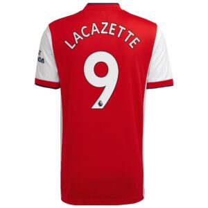 Arsenal Home Shirt 2021-22 with Lacazette 9 printing