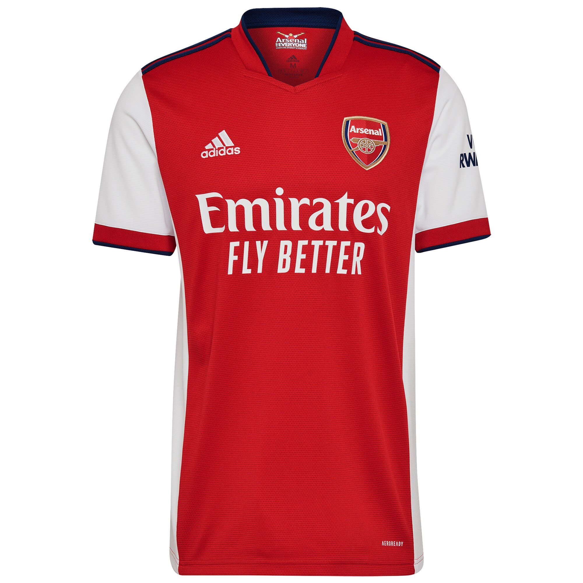 Arsenal Home Shirt 2021-22 with Smith Rowe 10 printing