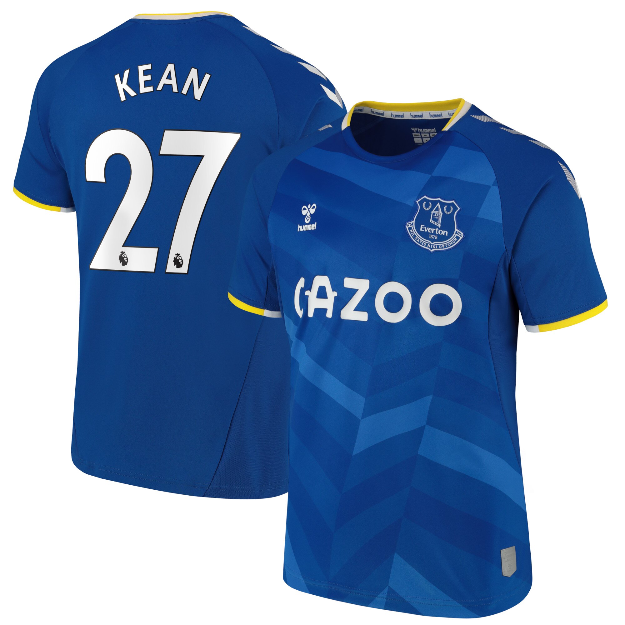 Everton Home Shirt - 2021-22 with Kean 27 printing