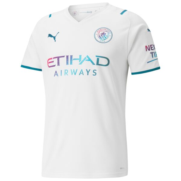 Manchester City Away Shirt 2021-22 with João Cancelo 27 printing