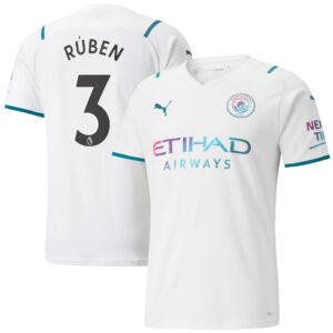 Manchester City Away Shirt 2021-22 with Rúben 3 printing