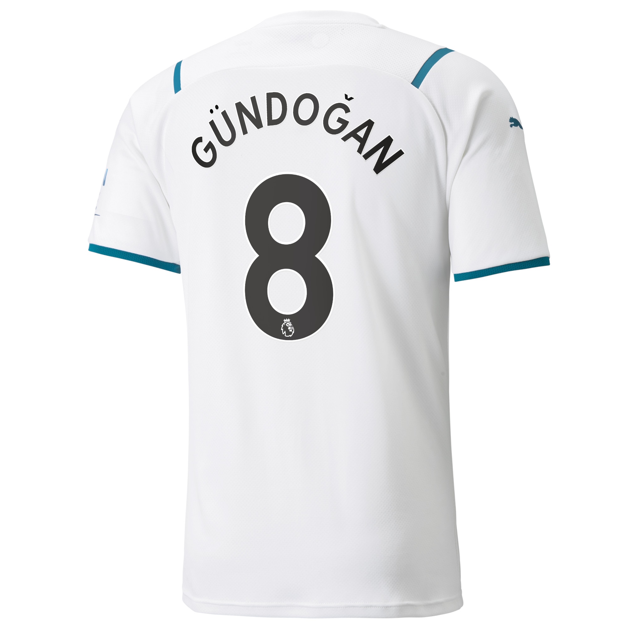 Manchester City Away Shirt 2021-22 with Gündogan 8 printing