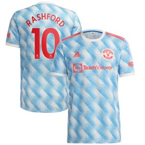 Manchester United Away Shirt 2021-22 with Rashford 10 printing