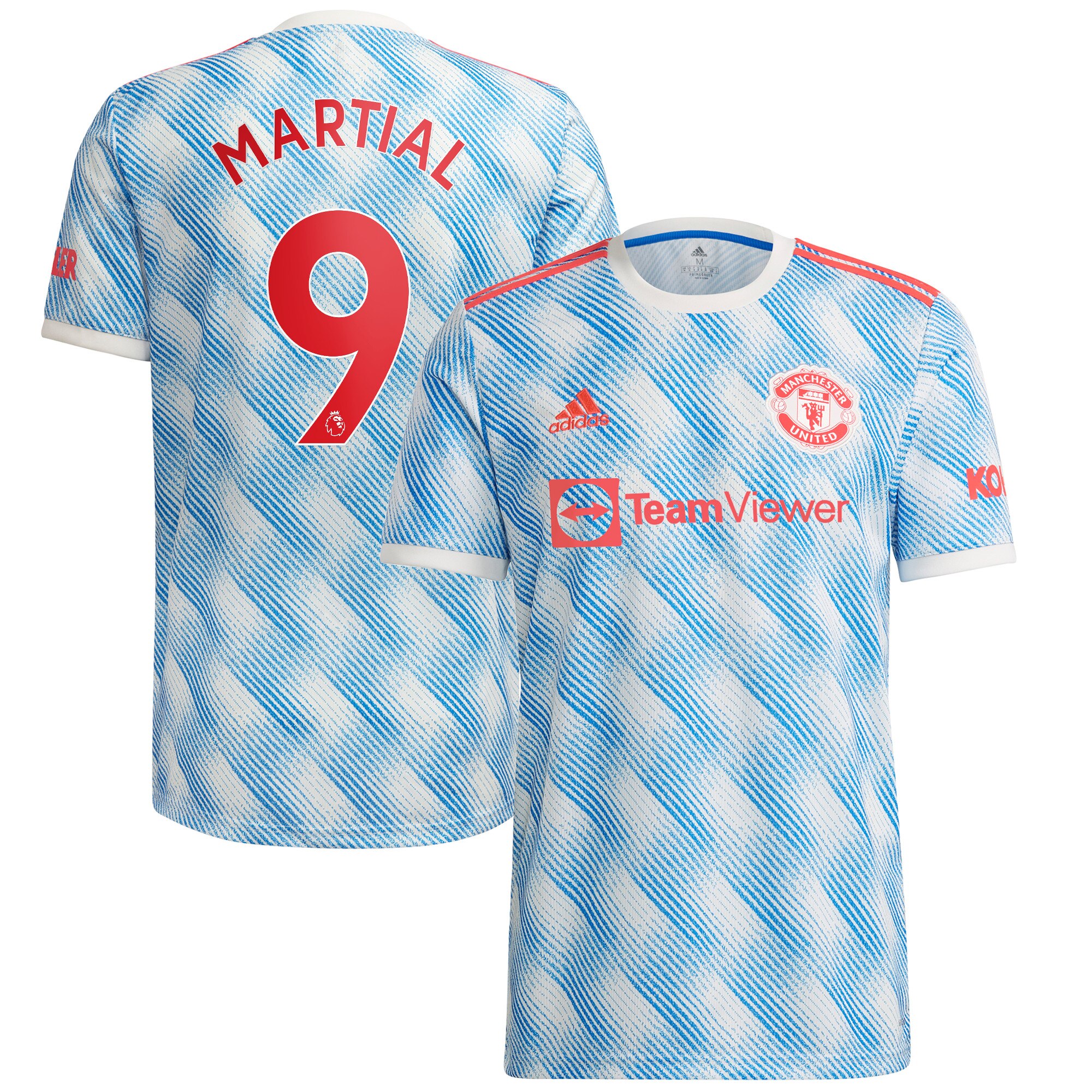 Manchester United Away Shirt 2021-22 with Martial 9 printing