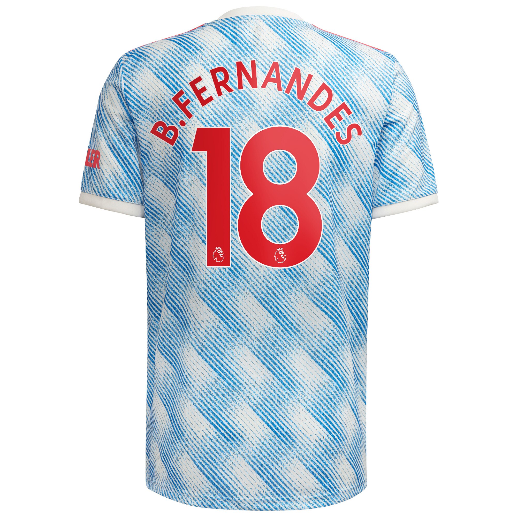 Manchester United Away Shirt 2021-22 with B.Fernandes 18 printing
