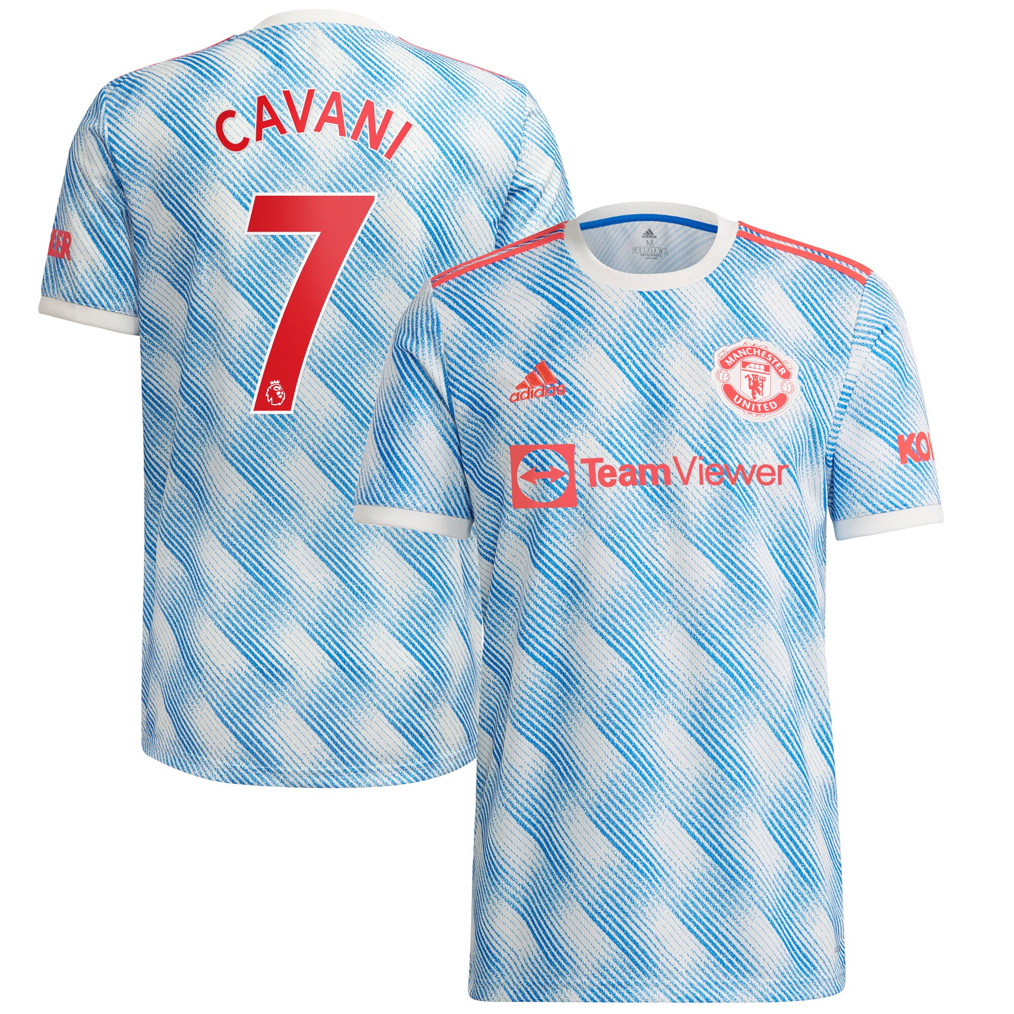 Manchester United Away Shirt 2021-22 with Cavani 7 printing