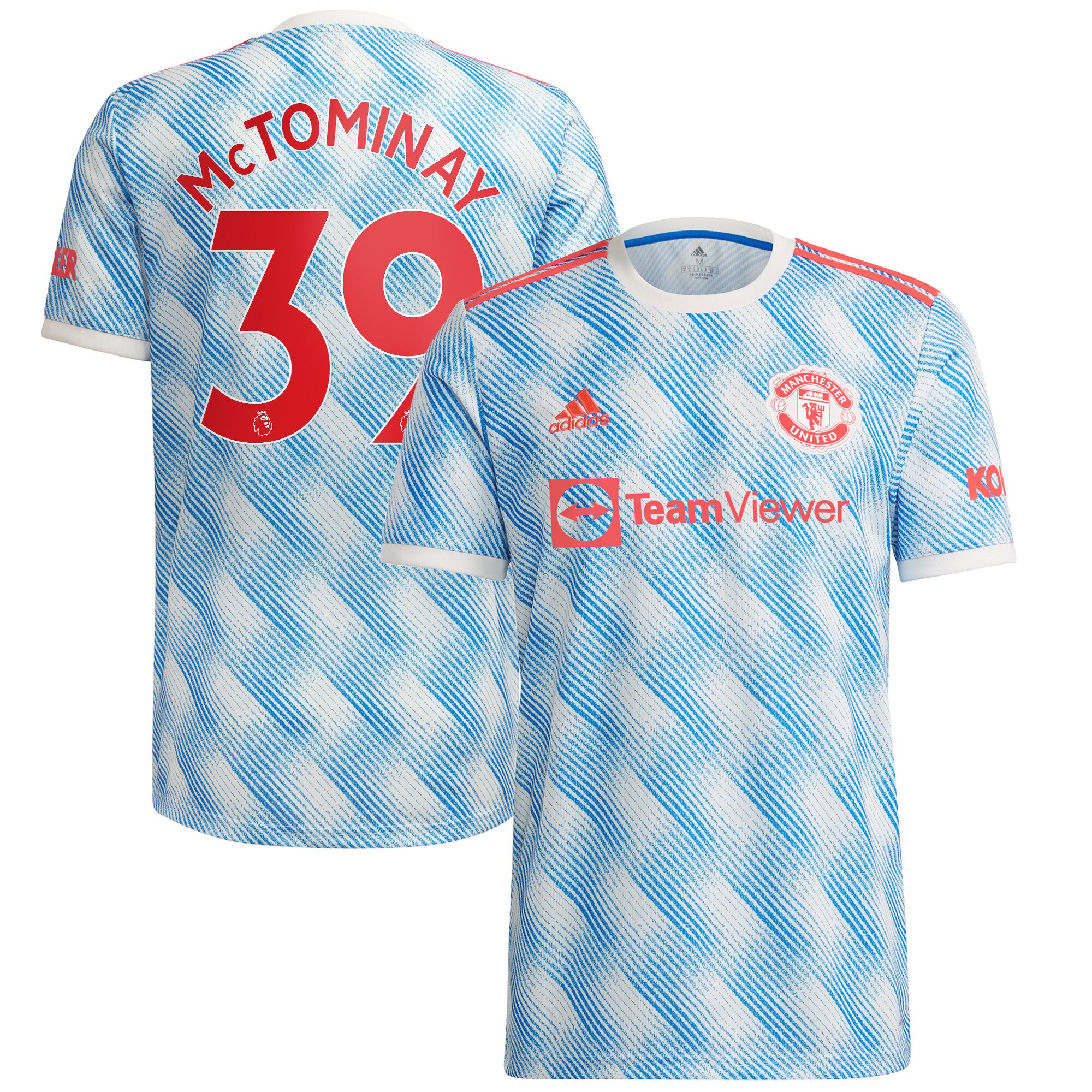 Manchester United Away Shirt 2021-22 with McTominay 39 printing