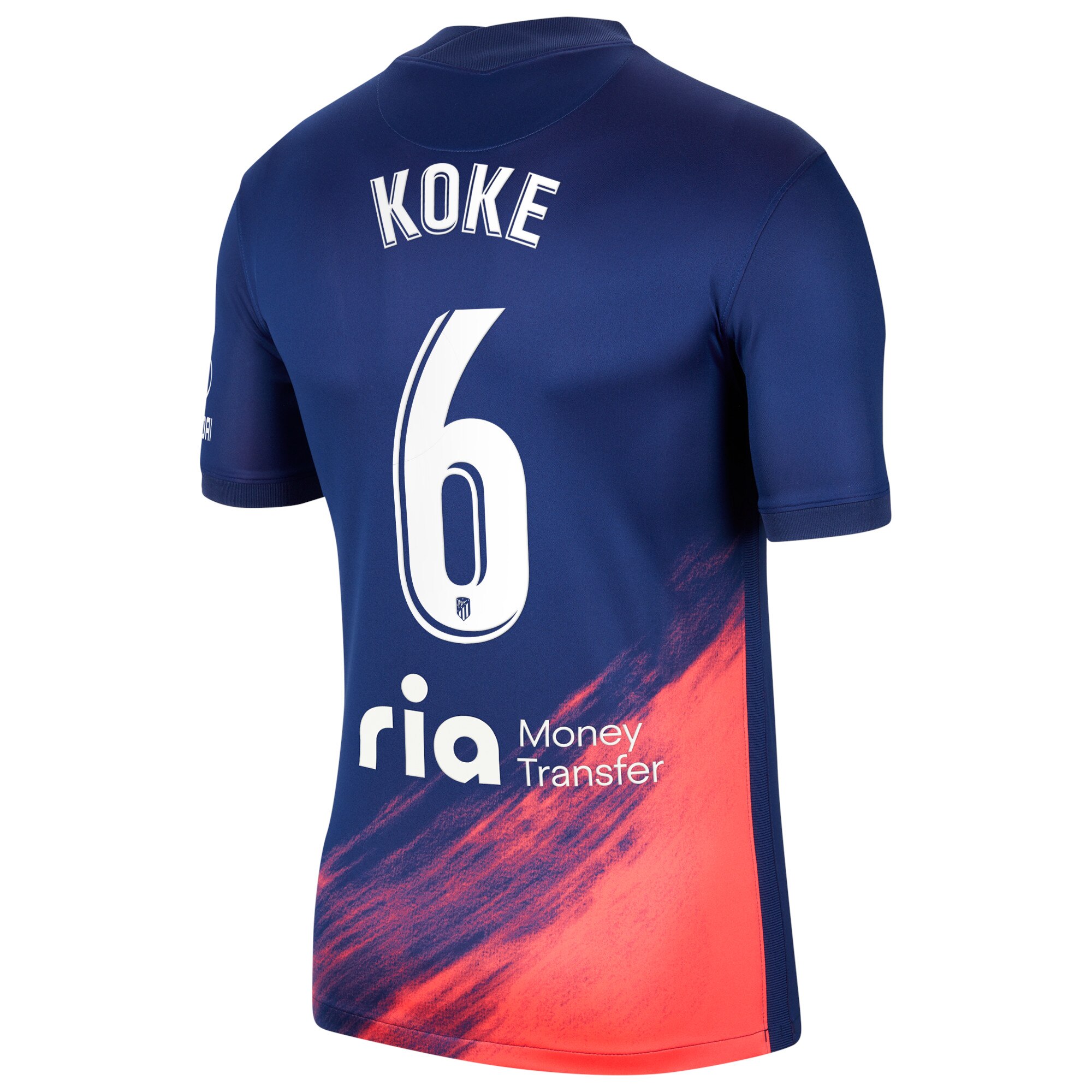 Atlético de Madrid Away Stadium Shirt 2021-22 with Koke 6 printing