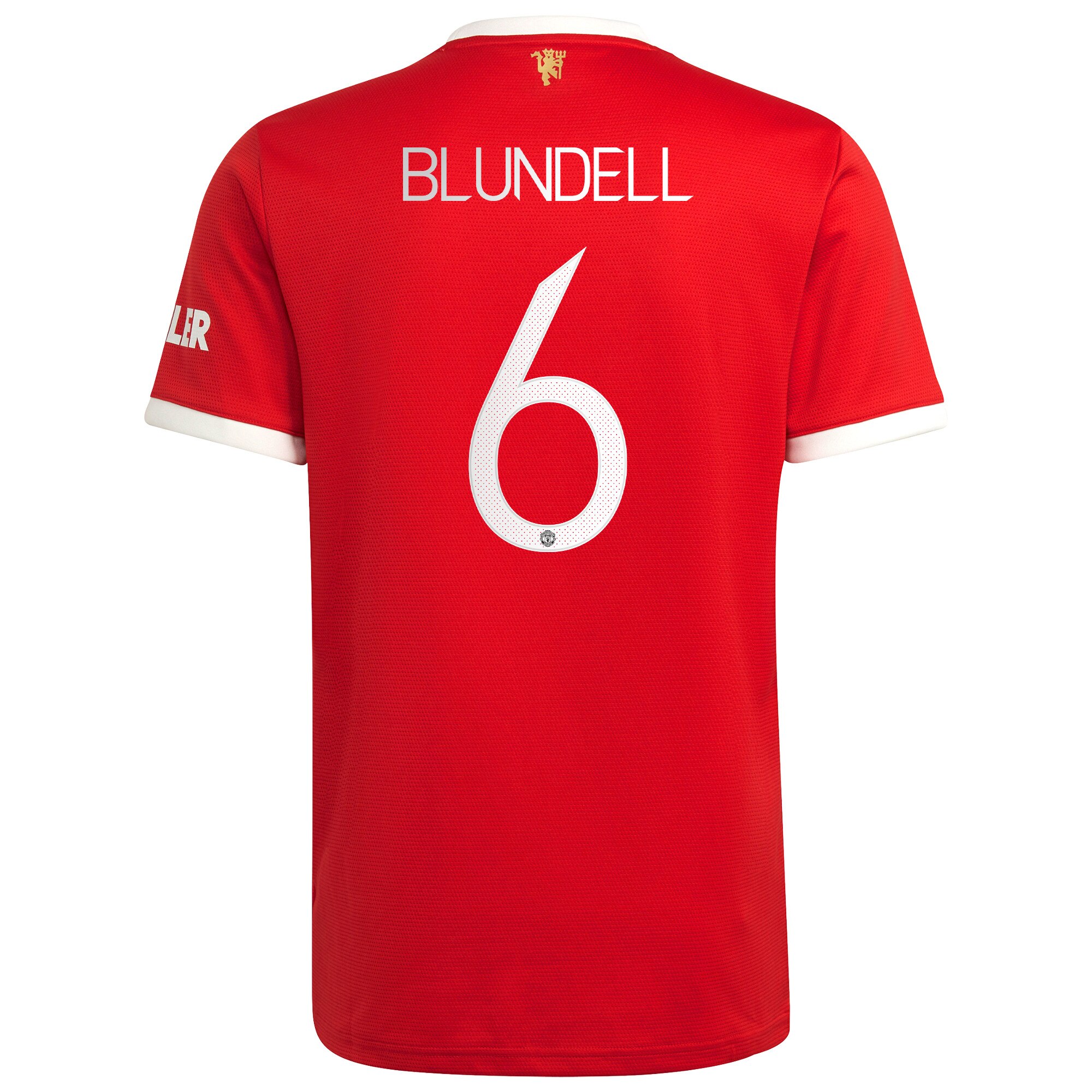 Manchester United Cup Home Shirt 2021-22 with Blundell 6 printing