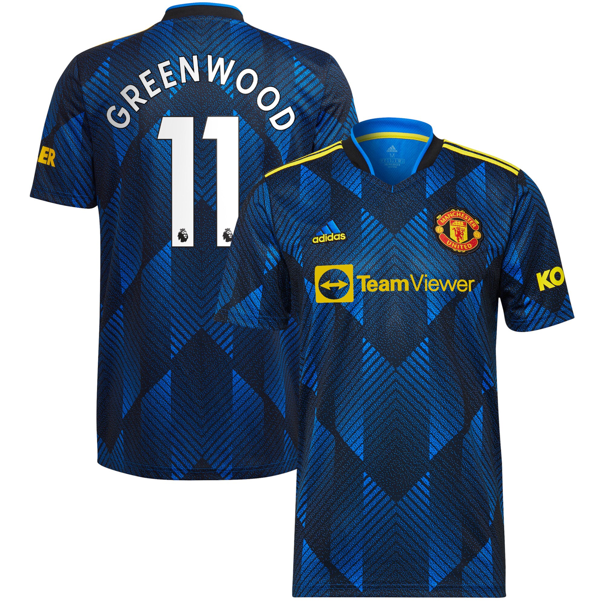 Manchester United Third Shirt 2021-22 with Greenwood 11 printing