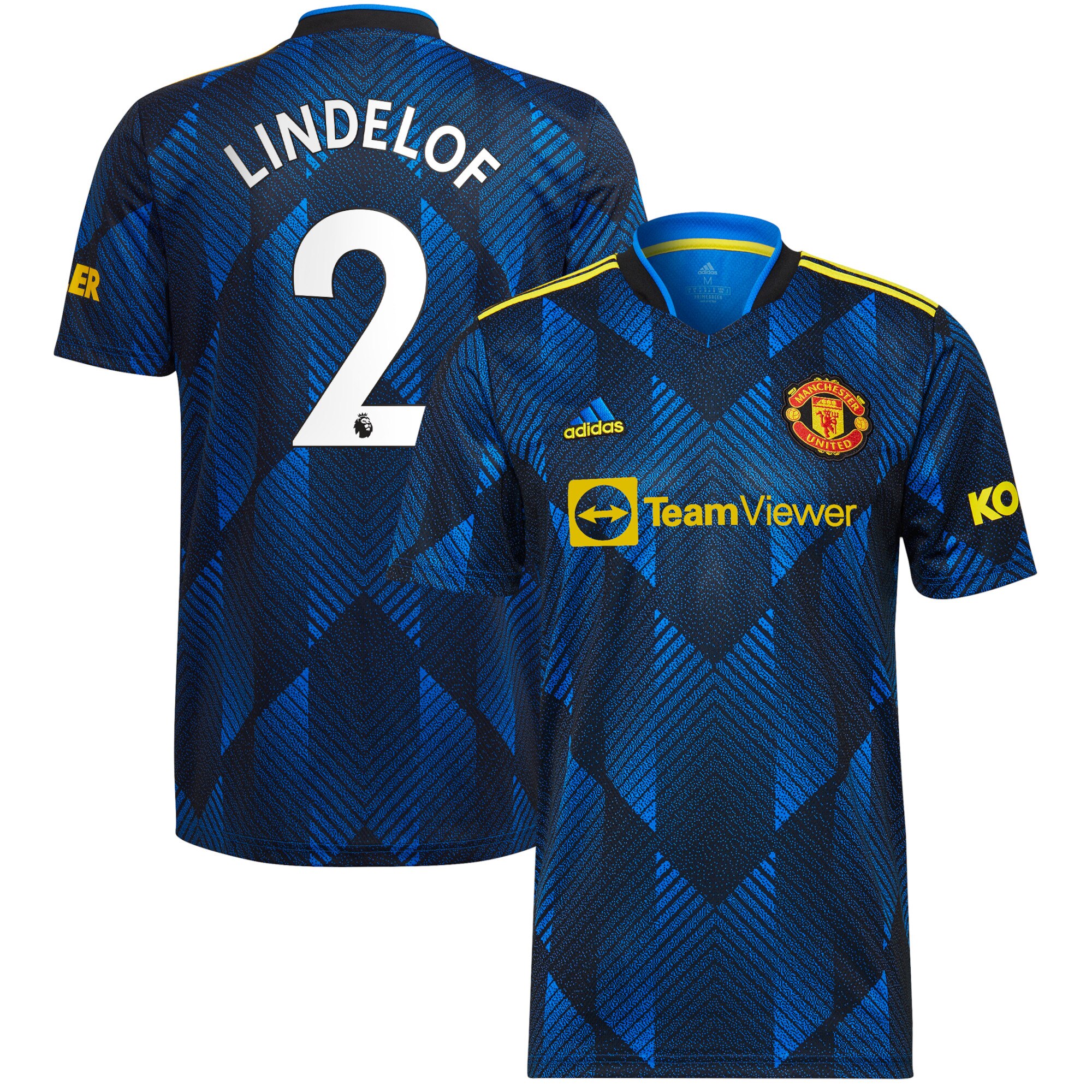 Manchester United Third Shirt 2021-22 with Lindelof 2 printing