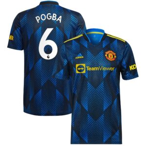 Manchester United Third Shirt 2021-22 with Pogba 6 printing