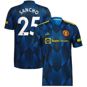 Manchester United Third Shirt 2021-22 with Sancho 25 printing
